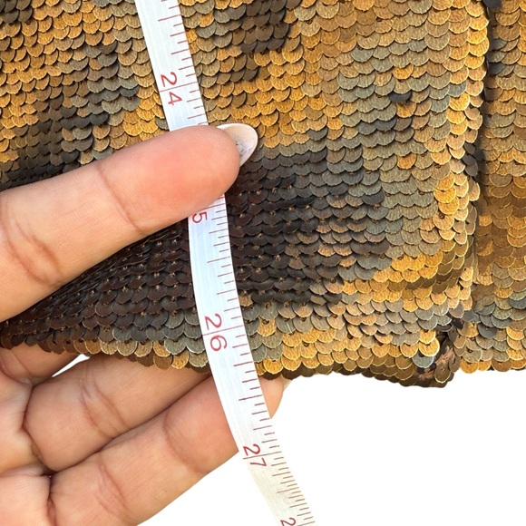 Gold Sequin Jacket Free People size M - Picture 7 of 12